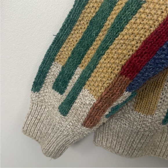 Vintage Norm Thompson Vibrant Striped Crewneck Sweater - Picture 3 of 10